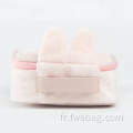 Bagure de toilette pour femmes sur mesure courte sur mesure pour femmes en peluche courte